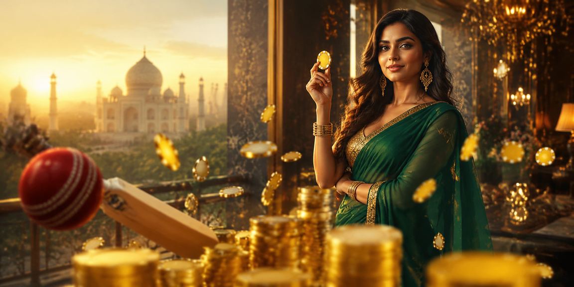 Excited sports bettor in Agra placing live cricket bets on mobile
